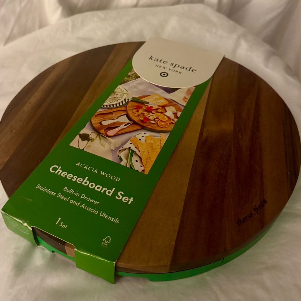 Kate Spade Acacia Wood Cheeseboard Set